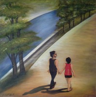 Sommerspaziergang(70x70cm)