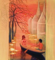 Stadt im Klimawandel(70x70cm)