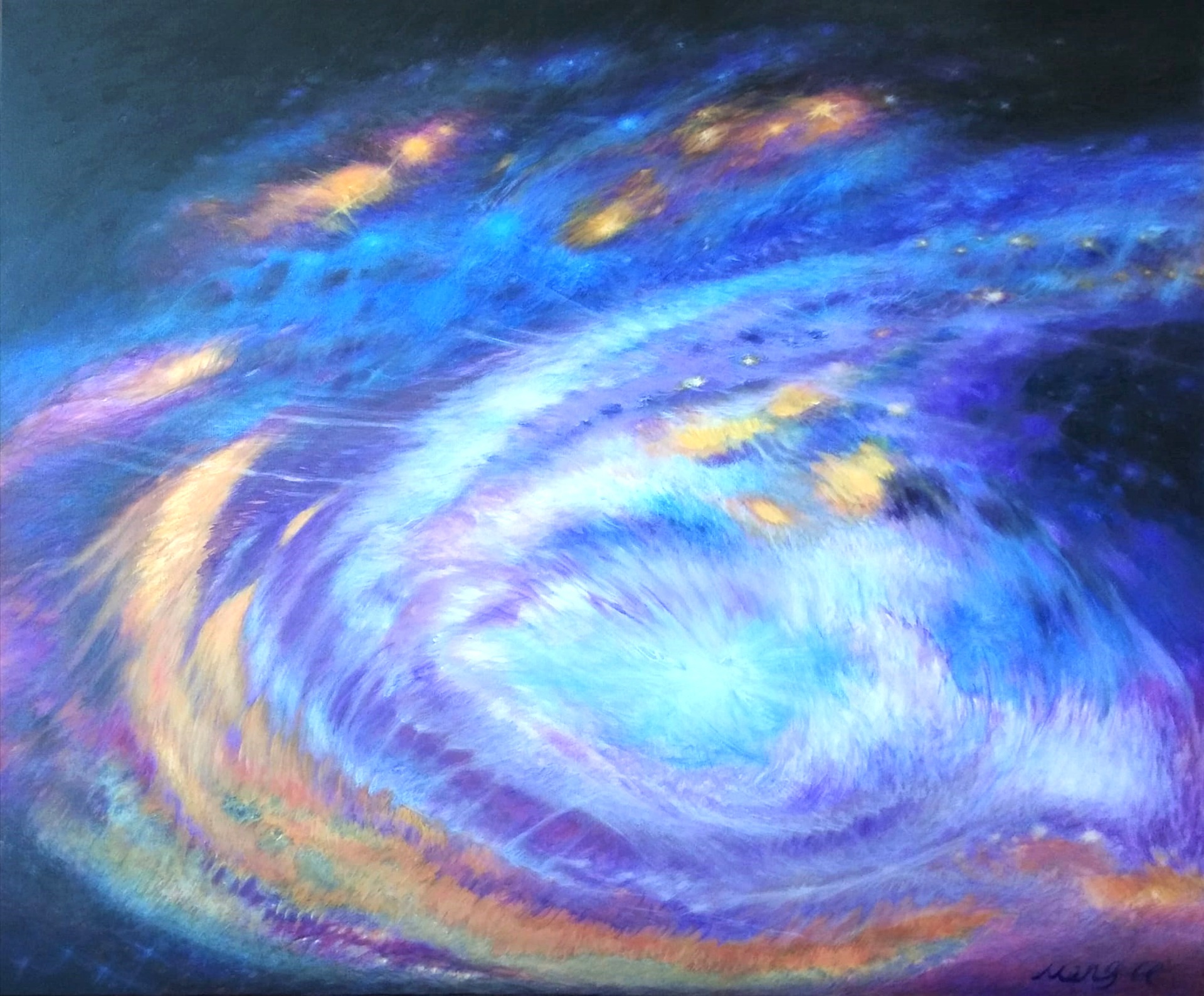 Im Weltraum (100x120cm)