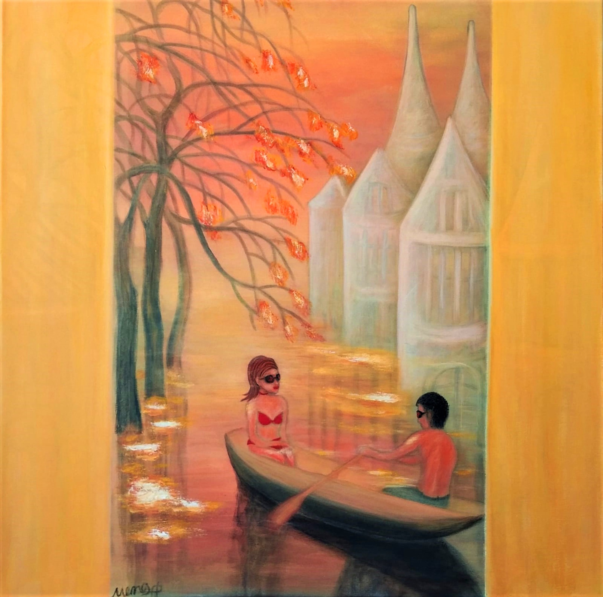 Stadt im Klimawandel (60x80cm)