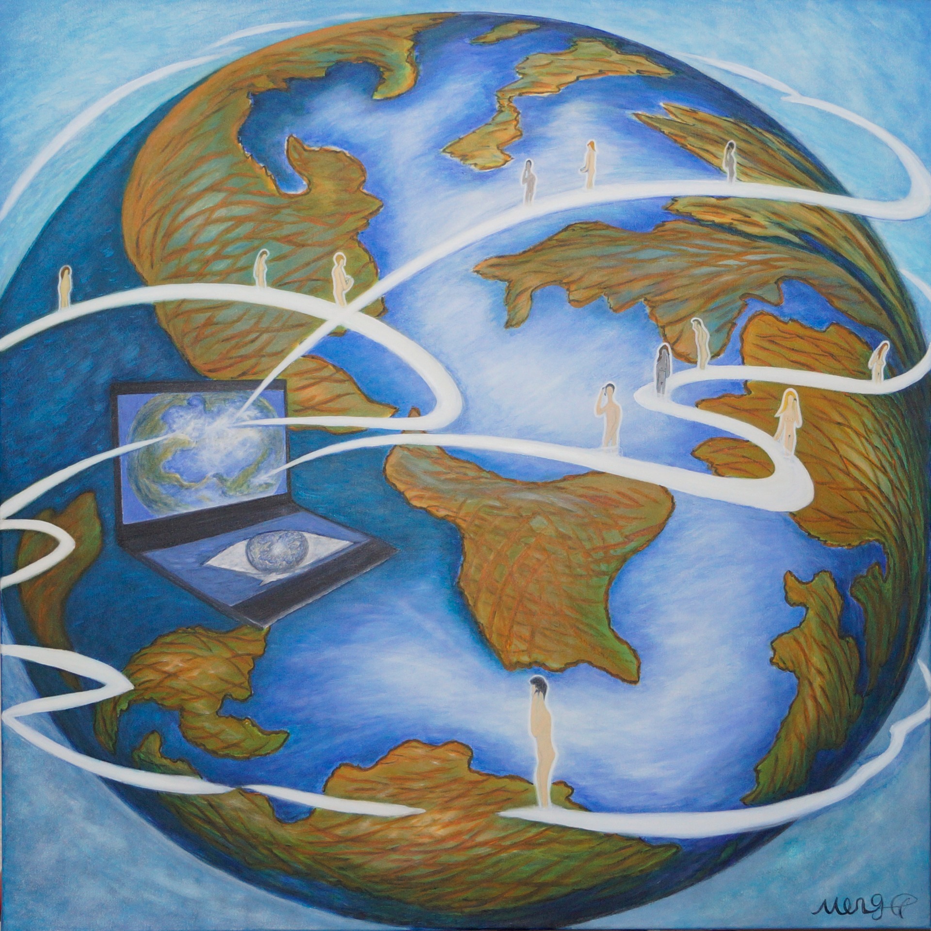 Netzwerke (100x100cm)