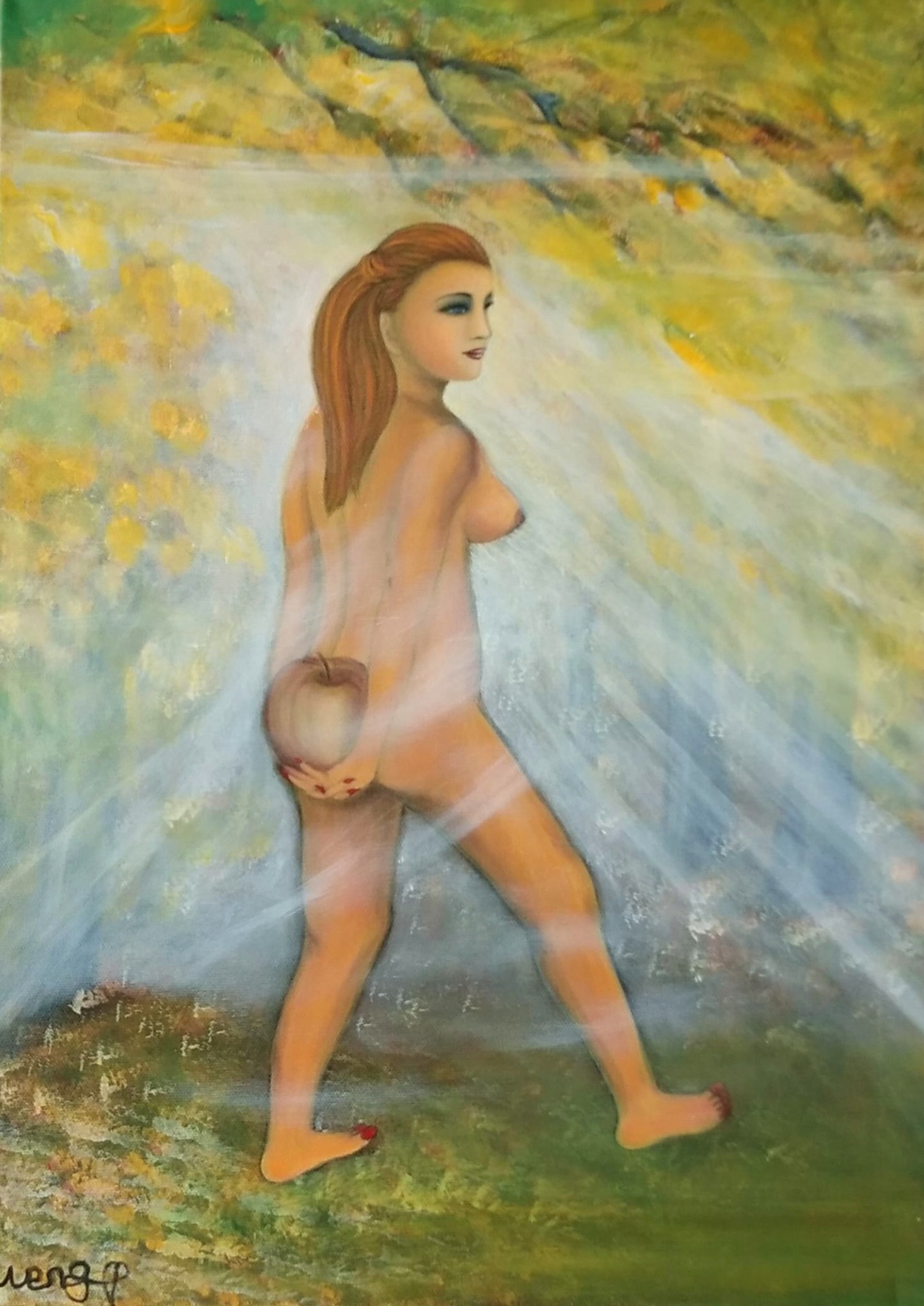 Eva sucht Adam (70x50cm)