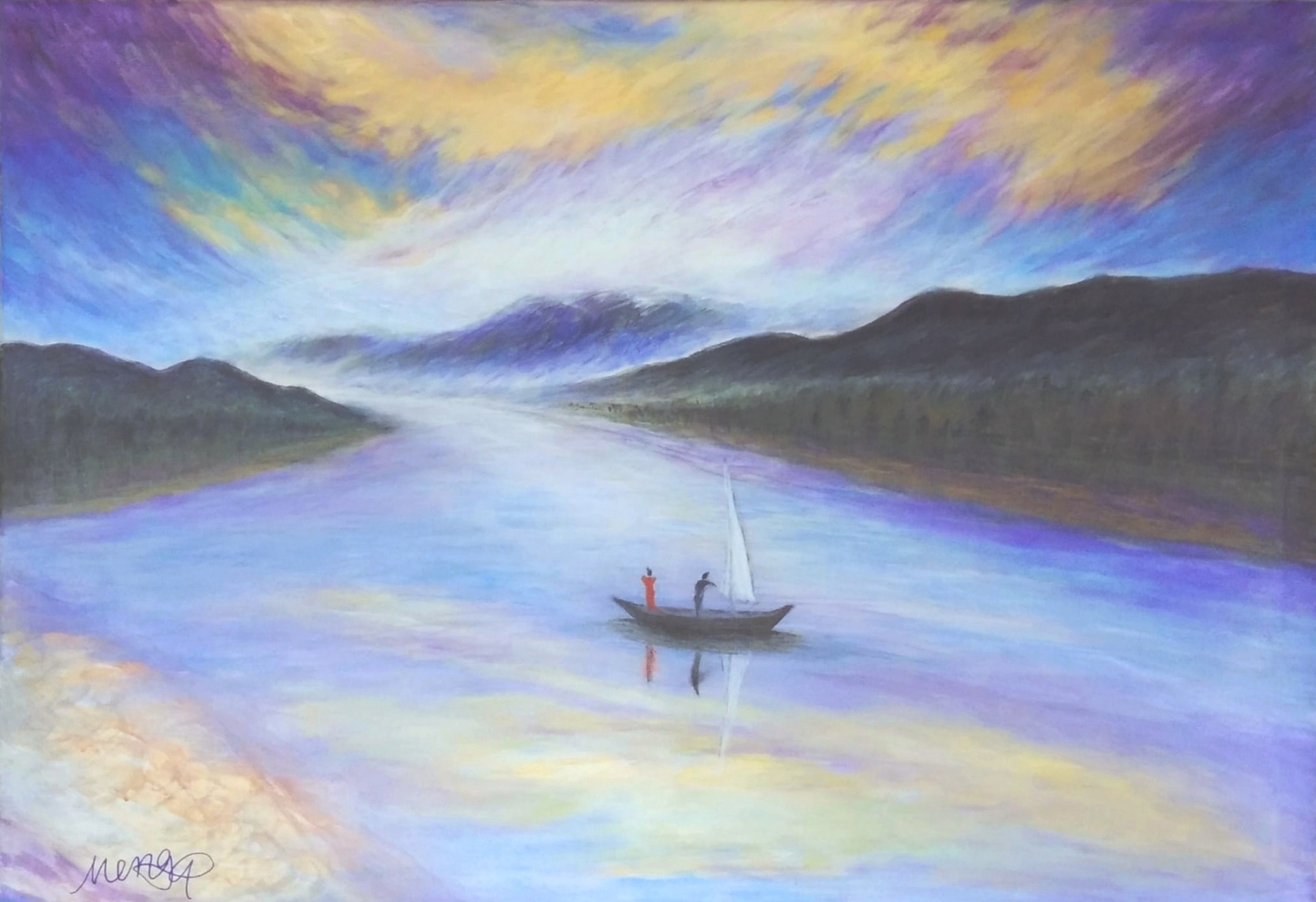 Ou River Zhejiang (70x100cm)