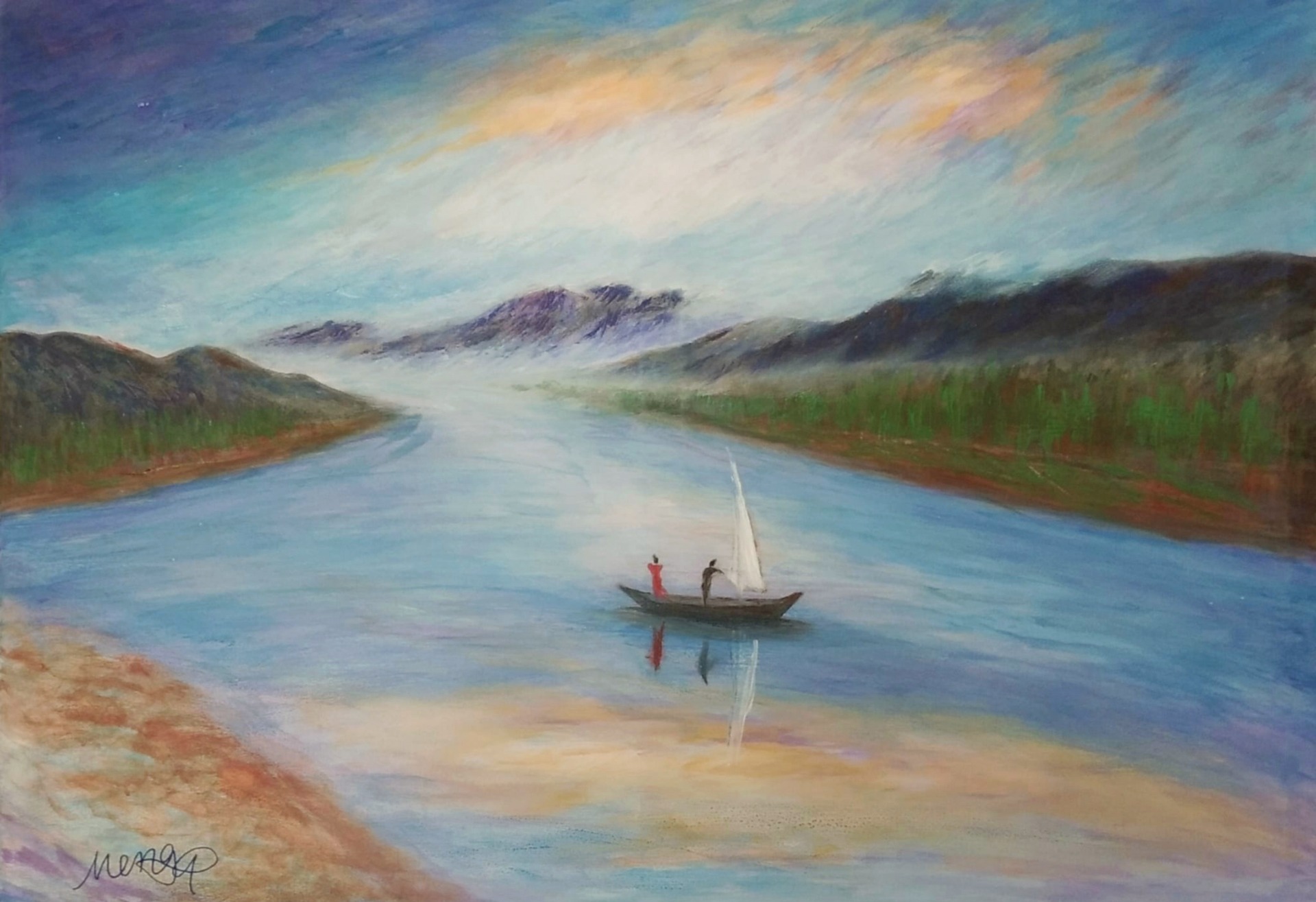 Oujiang River Lishui (70x100cm)